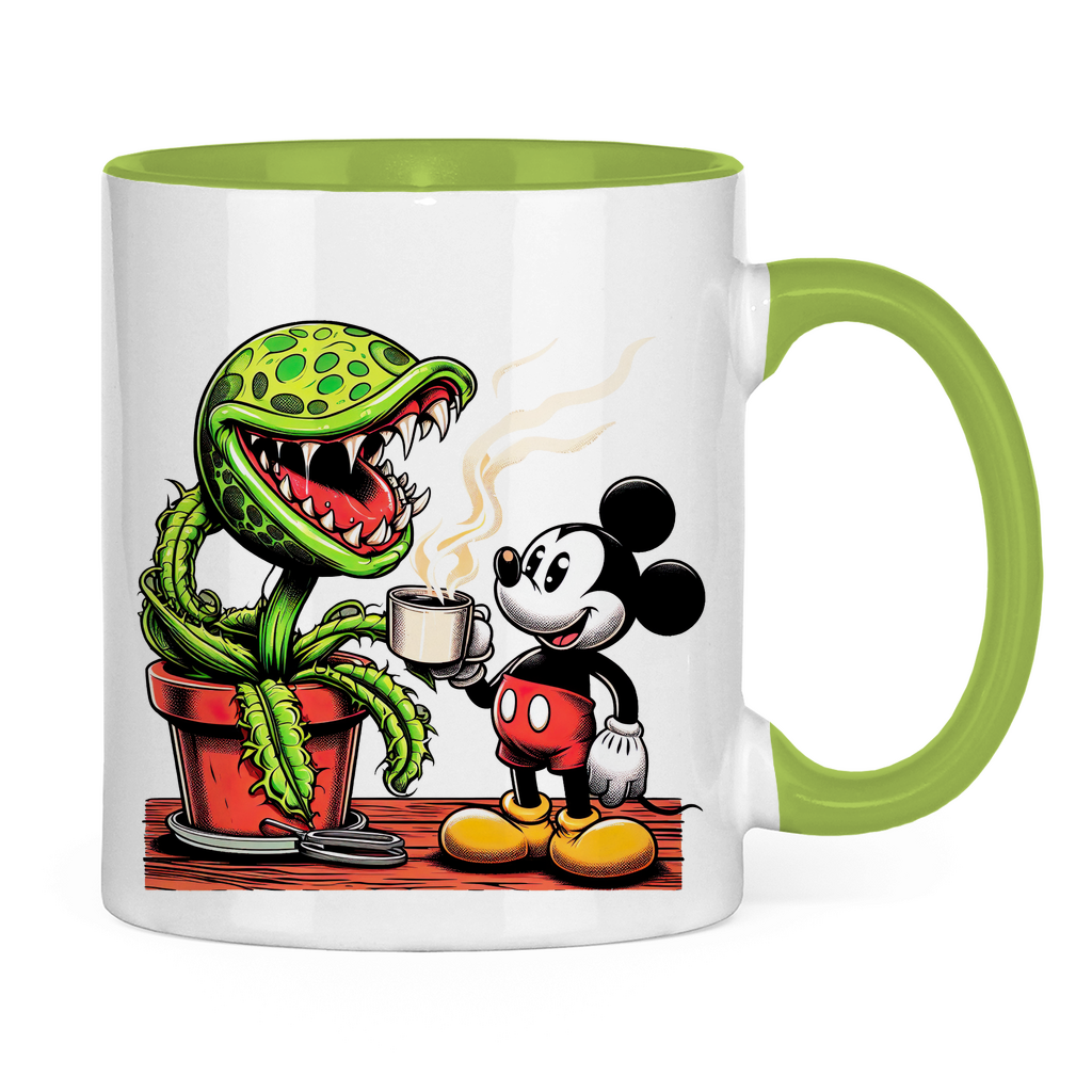 Mickey und die Karnivoren Tasse