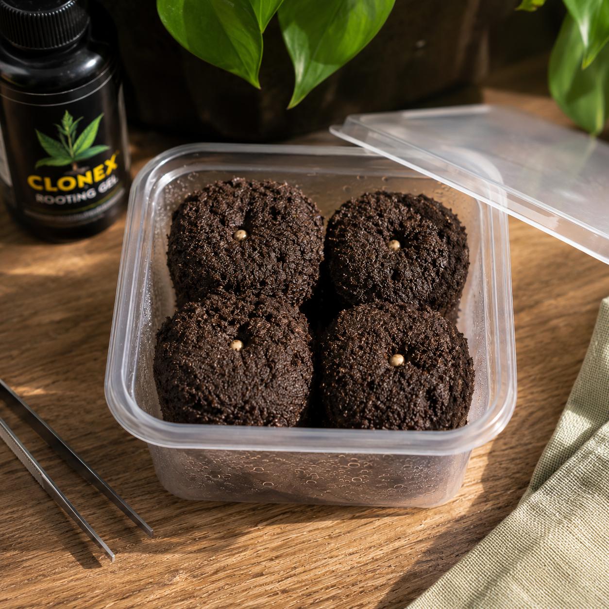 Anzuchtwürfel mit Feuchtigkeitsbox