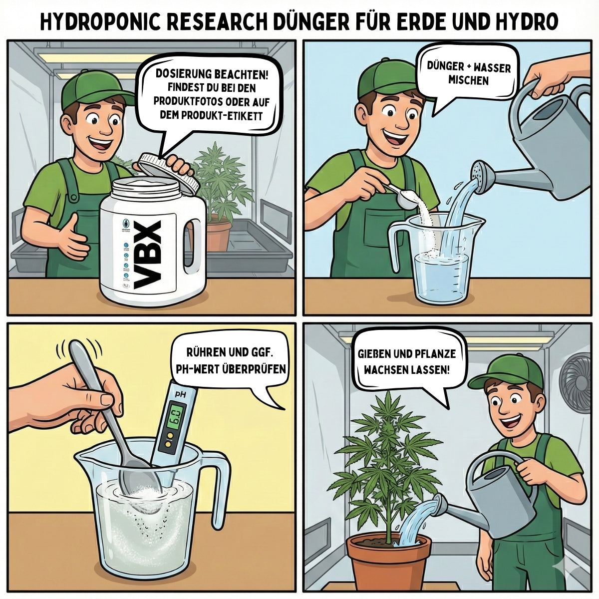 Hydroponic Research VBX & Shine | Grow Dünger ohne CalMag