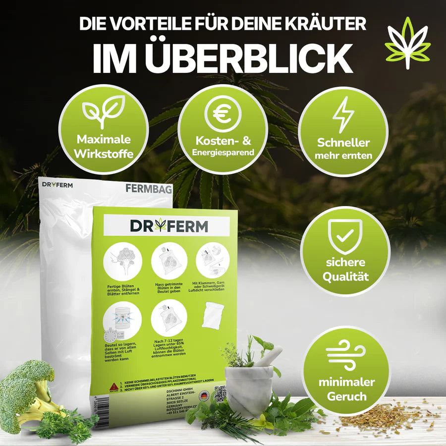 Wie kann ich meine ernte richtig trocknen und das schnelle trocknen meiner blüten