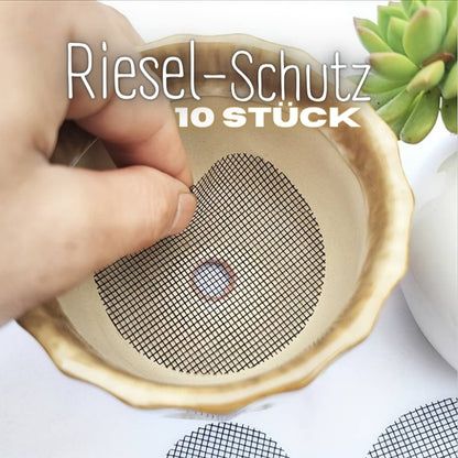 Rieselschutz 10 Stück - Topfgitter 10cm