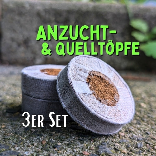 Anzucht Quelltopf 3er Set