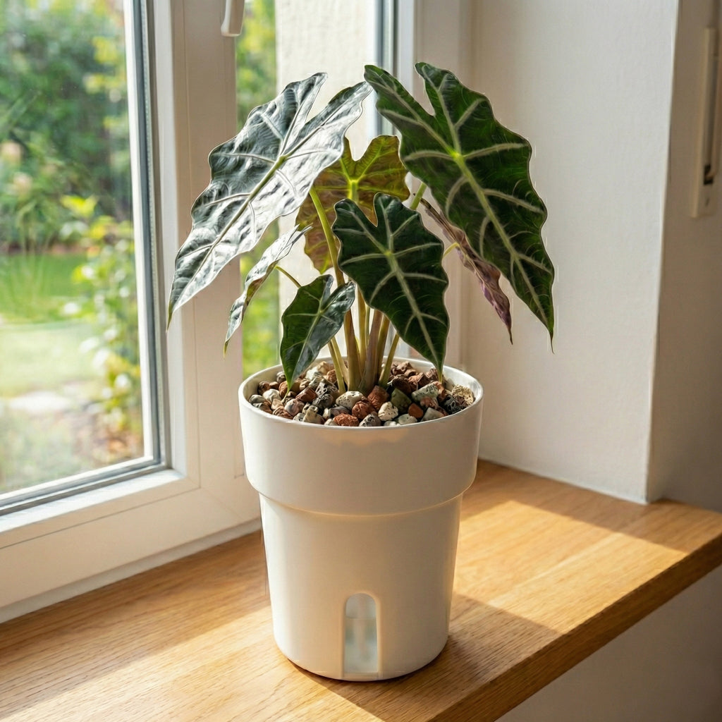 Selbstbewässerungstopf - Kristall Matt